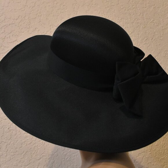 Vintage Bermona Trend Dark Green Hat with ribbon made in England - Picture 3 of 3